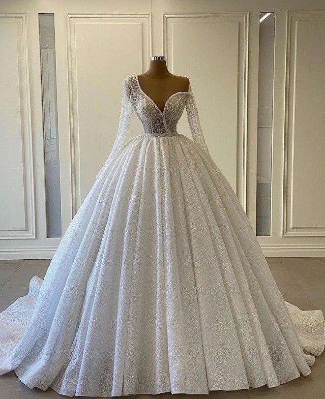 مدل لباس عروس پف دار جدید