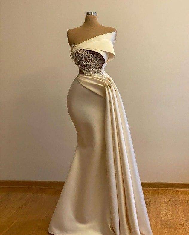 مدل لباس عروس شیری جدید