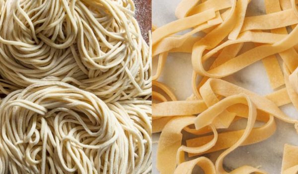 طرز تهیه خمیر نودل به دو روش مختلف، مرحله به مرحله